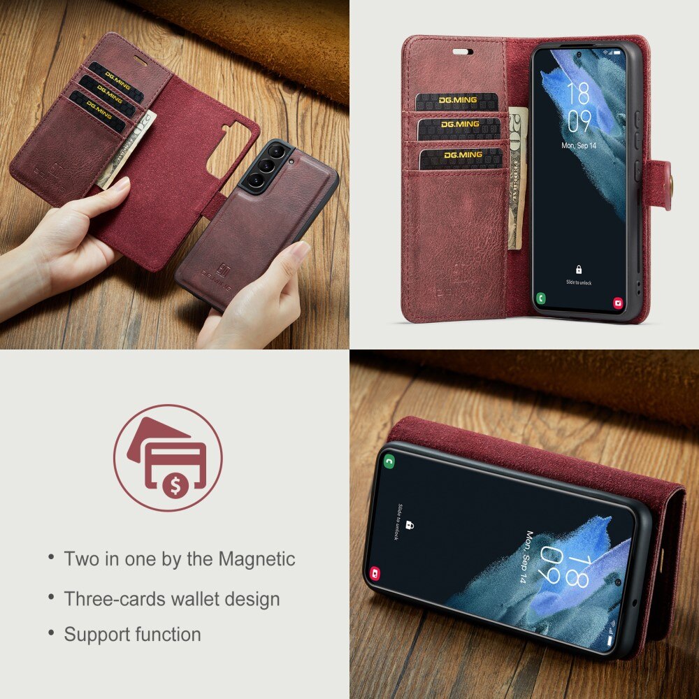 Handytasche Magnetische Samsung Galaxy S22 Rot