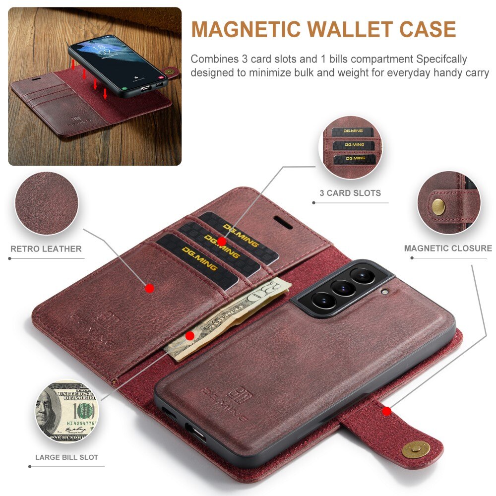 Handytasche Magnetische Samsung Galaxy S22 Rot