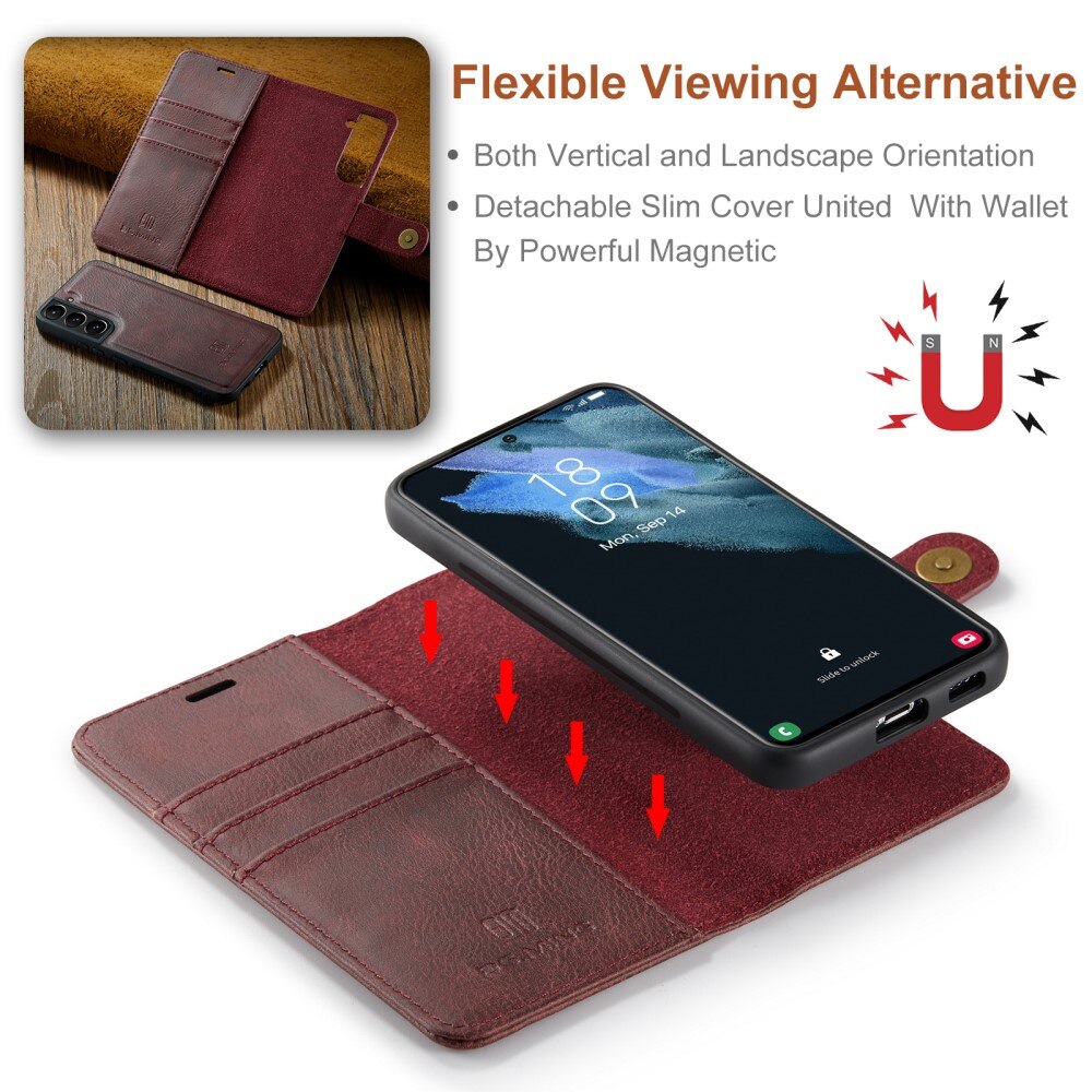 Handytasche Magnetische Samsung Galaxy S22 Rot
