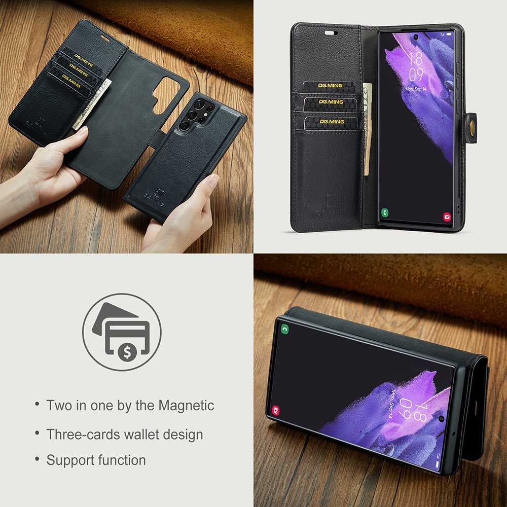 Handytasche Magnetische Samsung Galaxy S22 Ultra Black
