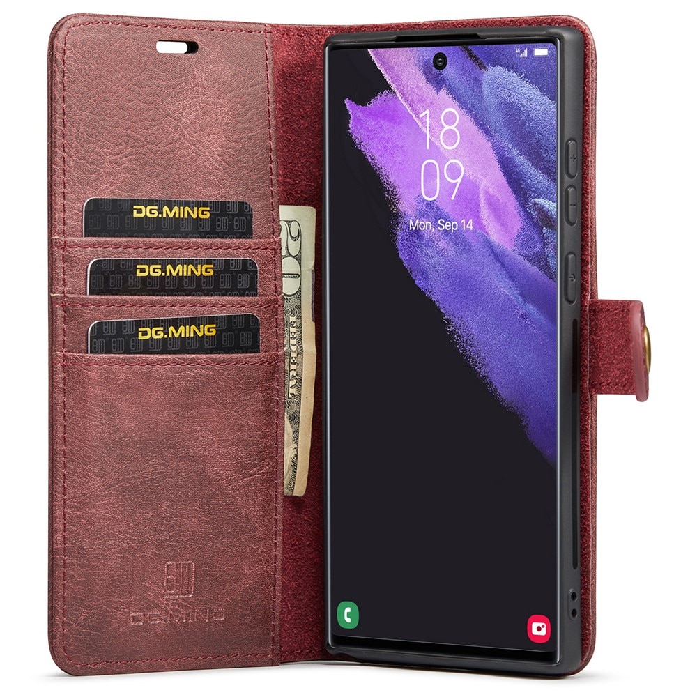 Handytasche Magnetische Samsung Galaxy S22 Ultra Rot