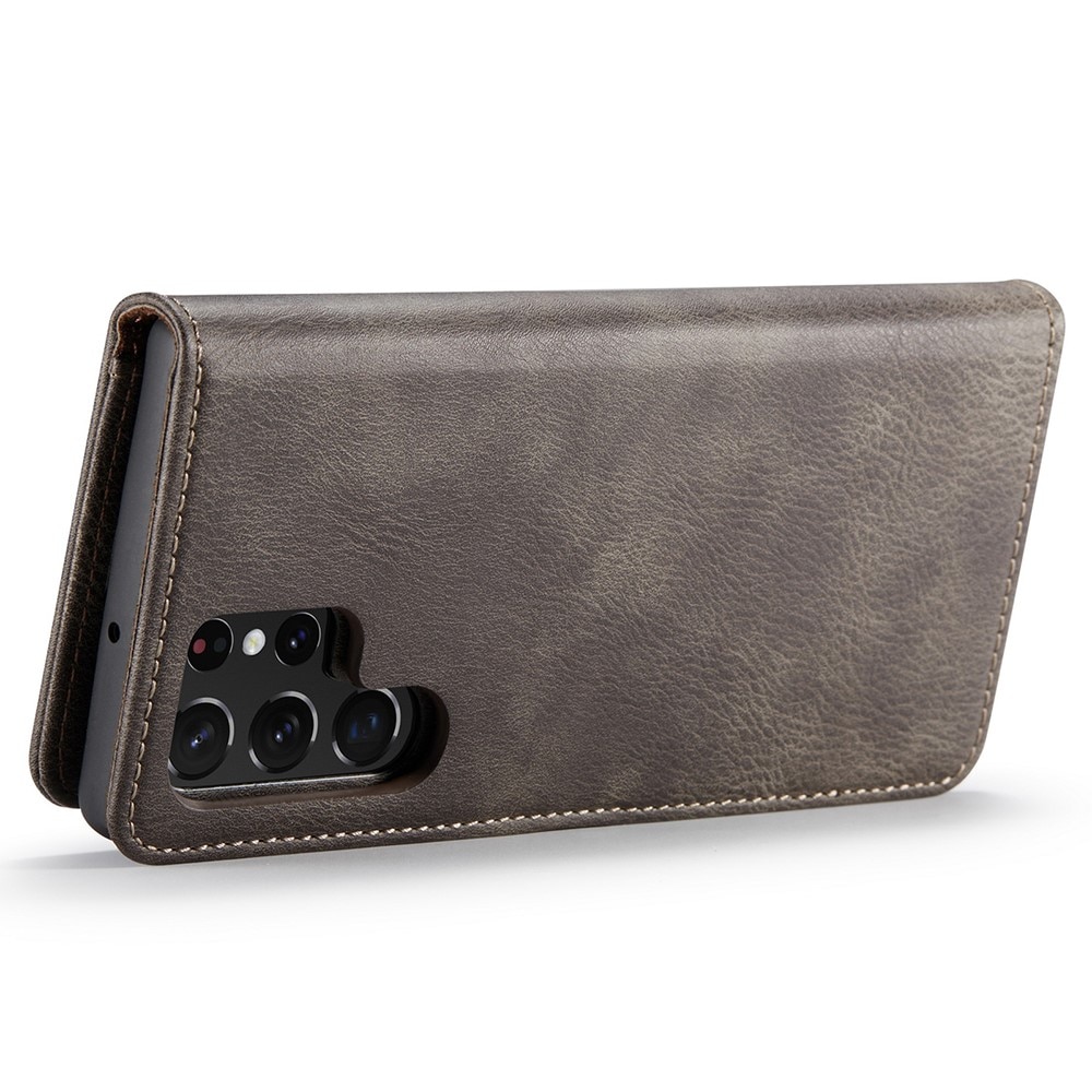 Handytasche Magnetische Samsung Galaxy S22 Ultra Braun