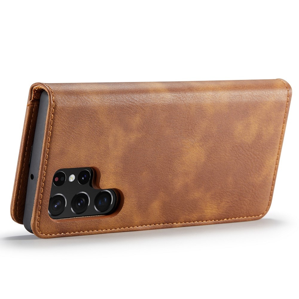 Handytasche Magnetische Samsung Galaxy S22 Ultra Cognac