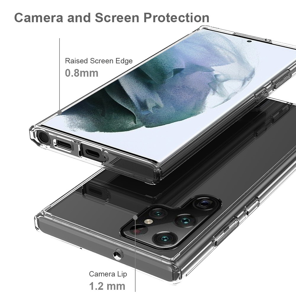 Samsung Galaxy S22 Ultra hybride Handyhülle Crystal Hybrid, durchsichtig
