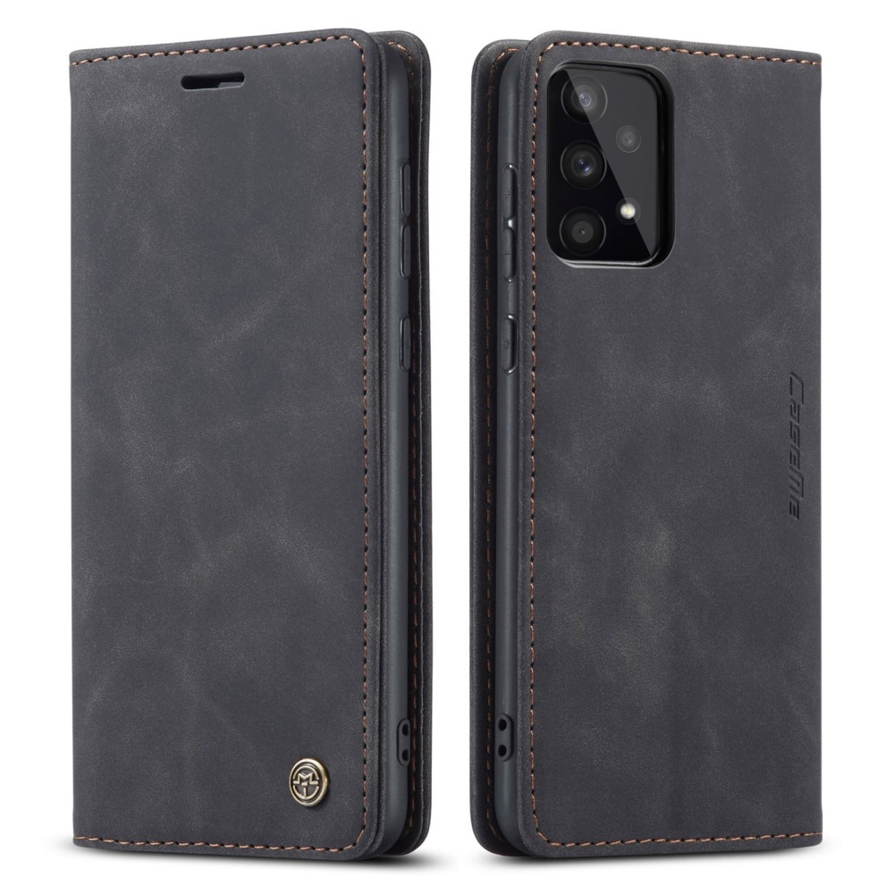 Slim Portemonnaie-Hülle Samsung Galaxy A53 Schwarz