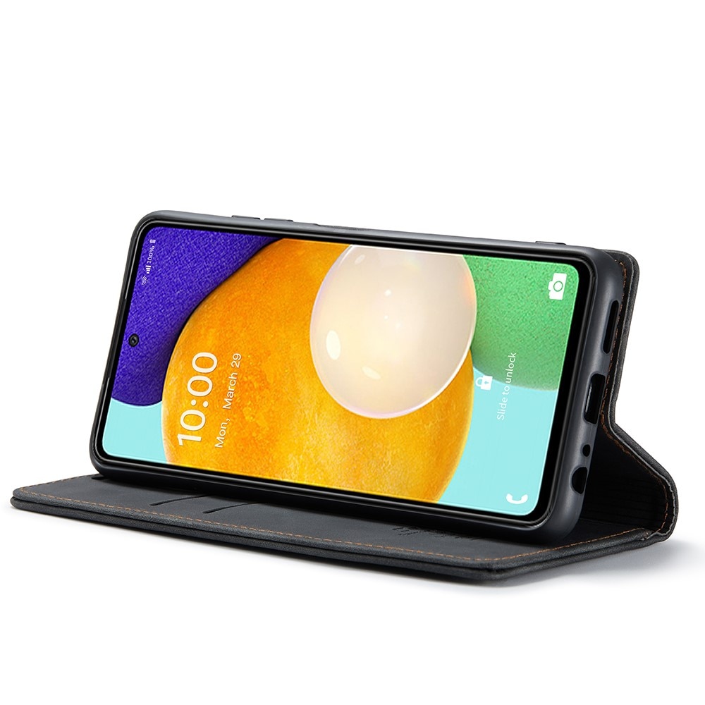 Slim Portemonnaie-Hülle Samsung Galaxy A53 Schwarz