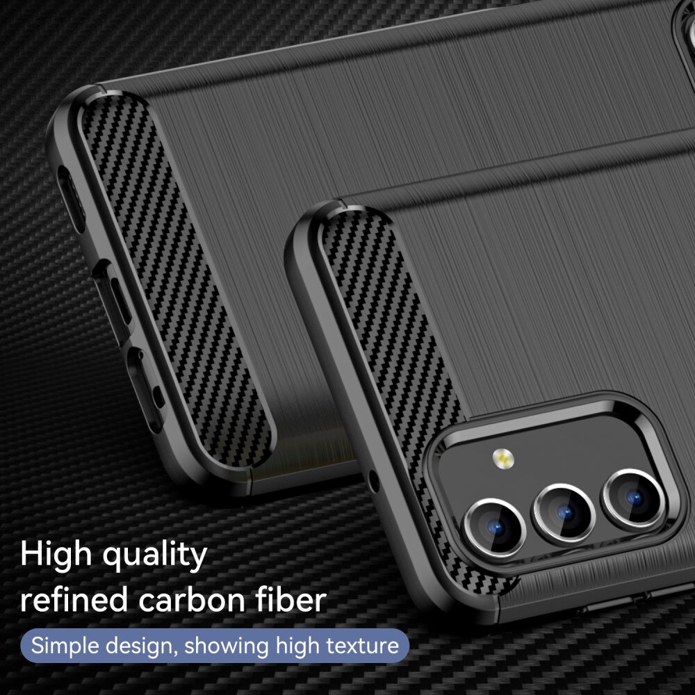 Samsung Galaxy A04s/Galaxy A13 Hülle TPU Brushed Schwarz
