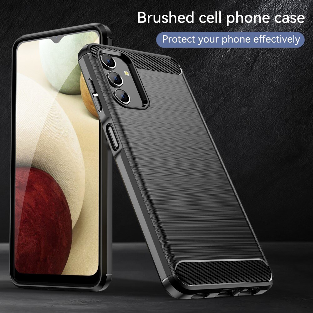 Samsung Galaxy A04s/Galaxy A13 Hülle TPU Brushed Schwarz