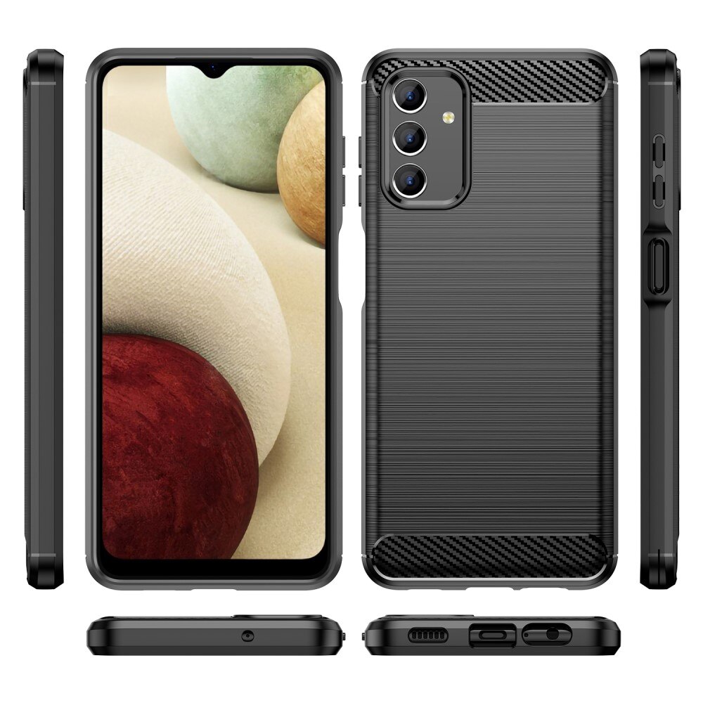 Samsung Galaxy A04s/Galaxy A13 Hülle TPU Brushed Schwarz