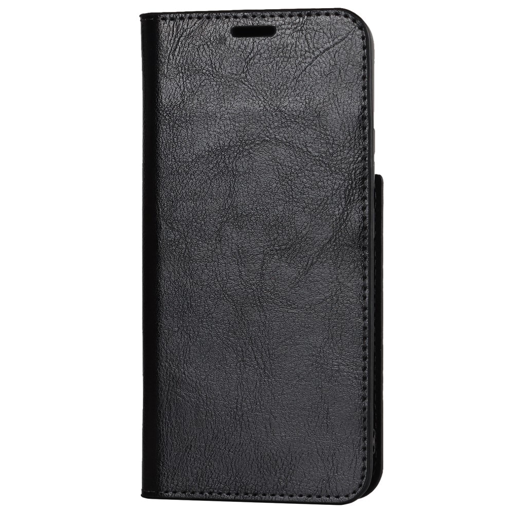 Samsung Galaxy S22 Handytasche aus Echtem Leder schwarz