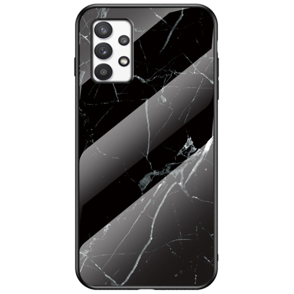 Samsung Galaxy A53 Hülle aus gehärtetem Glas Black Marble