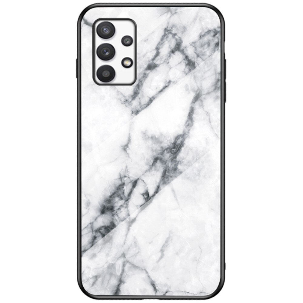 Samsung Galaxy A33 Hülle aus gehärtetem Glas White Marble