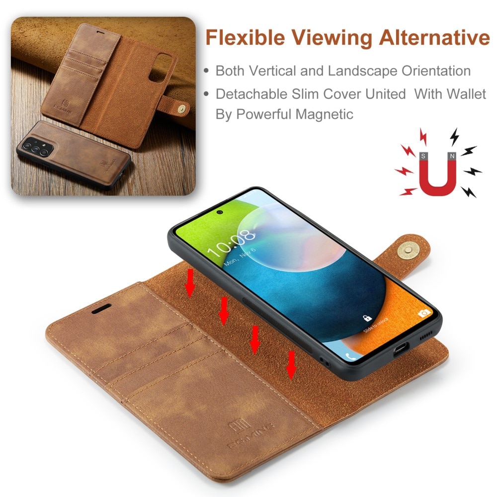 Handytasche Magnetische Samsung Galaxy A53 Cognac