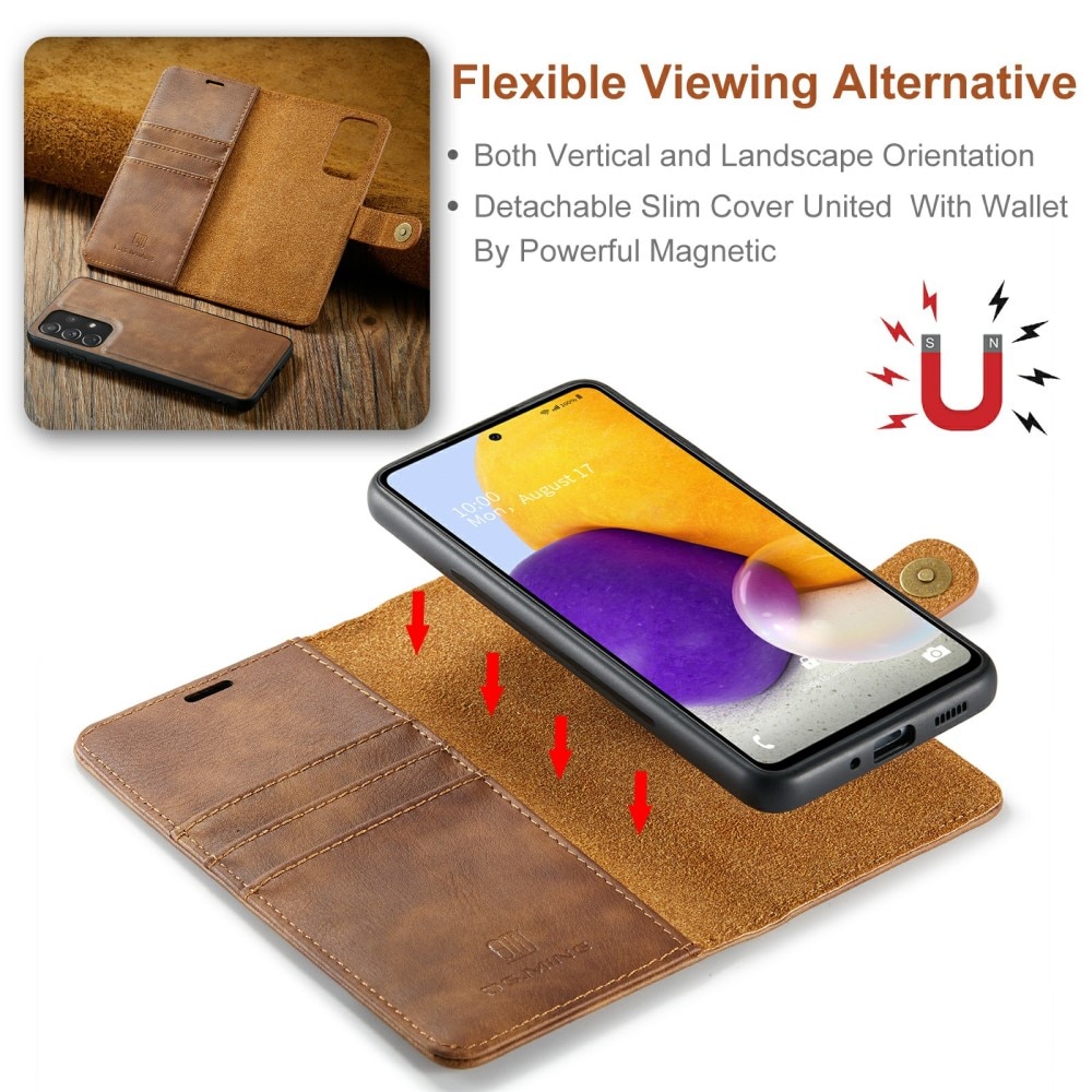 Handytasche Magnetische Samsung Galaxy A73 5G Cognac