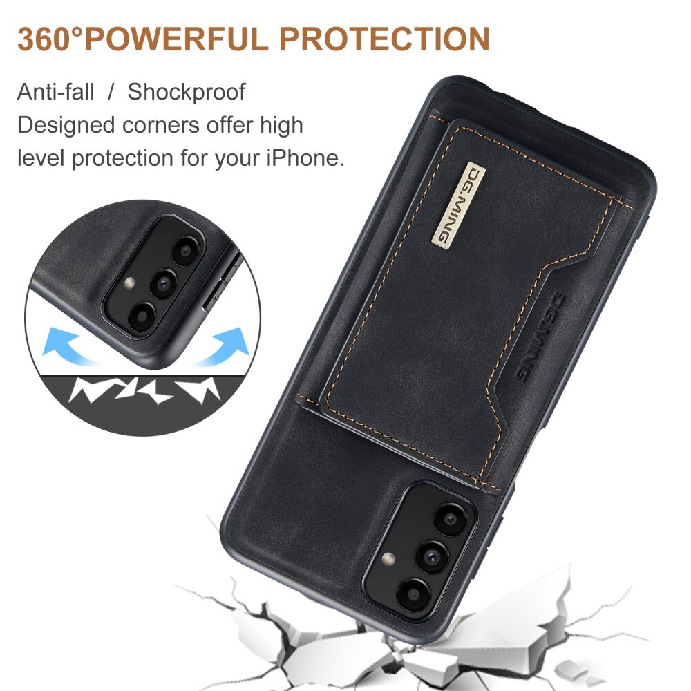 Magnetic Card Slot Case Samsung Galaxy A13 Schwarz
