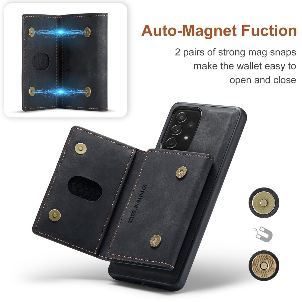 Magnetic Card Slot Case Samsung Galaxy A33 Schwarz