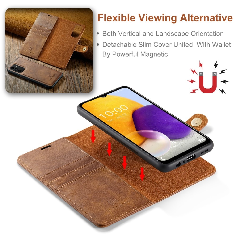 Handytasche Magnetische Samsung Galaxy A13 Cognac