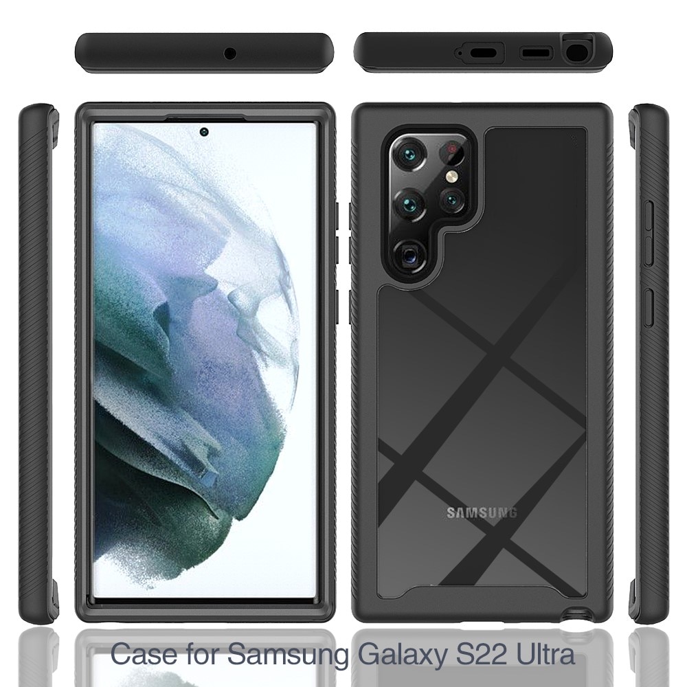 Samsung Galaxy S22 Ultra Full Cover Hülle Schwarz