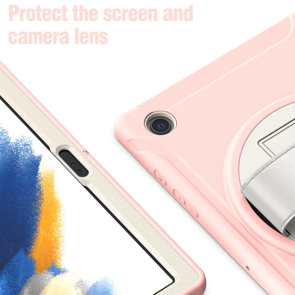 Samsung Galaxy Tab A8 10.5 Stoßfeste Hybrid-Hülle rosa