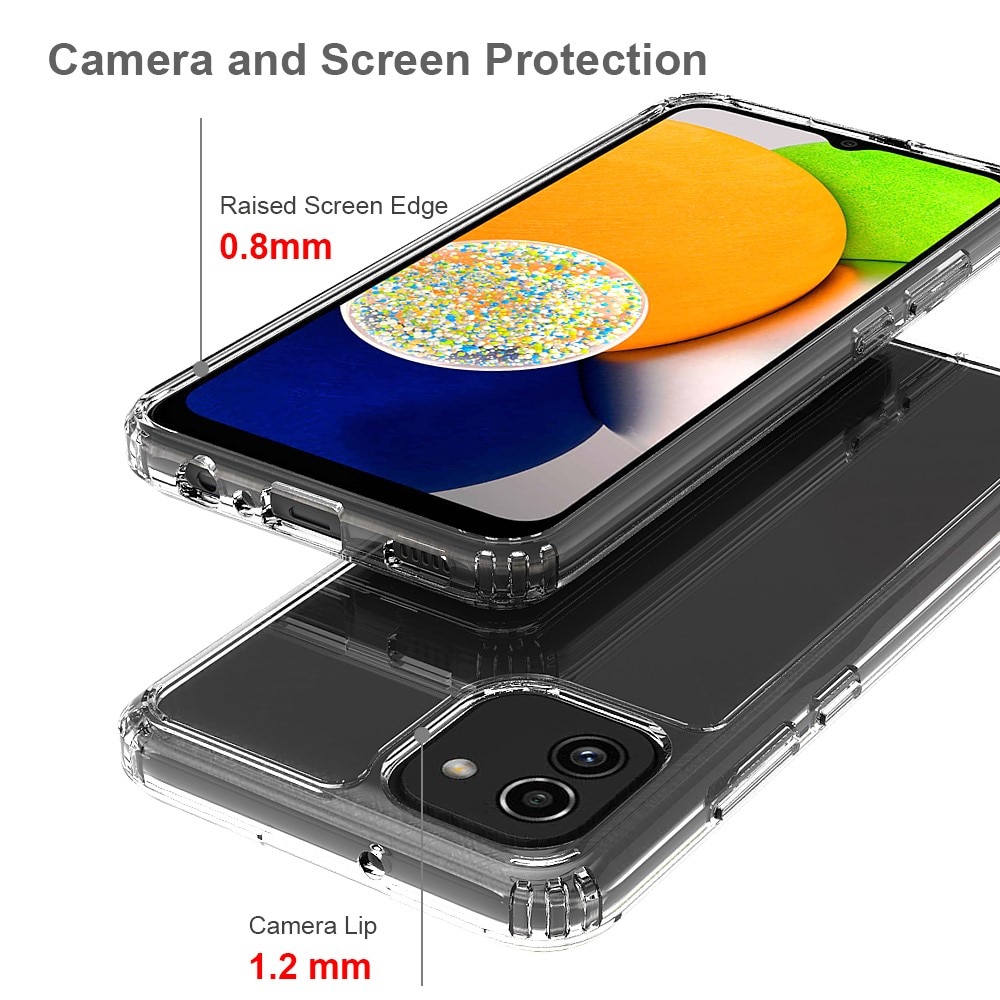 Samsung Galaxy A03 hybride Handyhülle Crystal Hybrid, durchsichtig