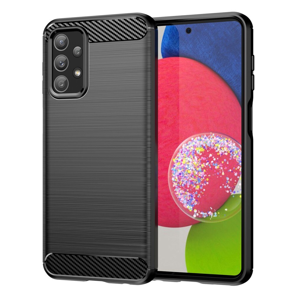 Samsung Galaxy A23 Hülle TPU Brushed Schwarz