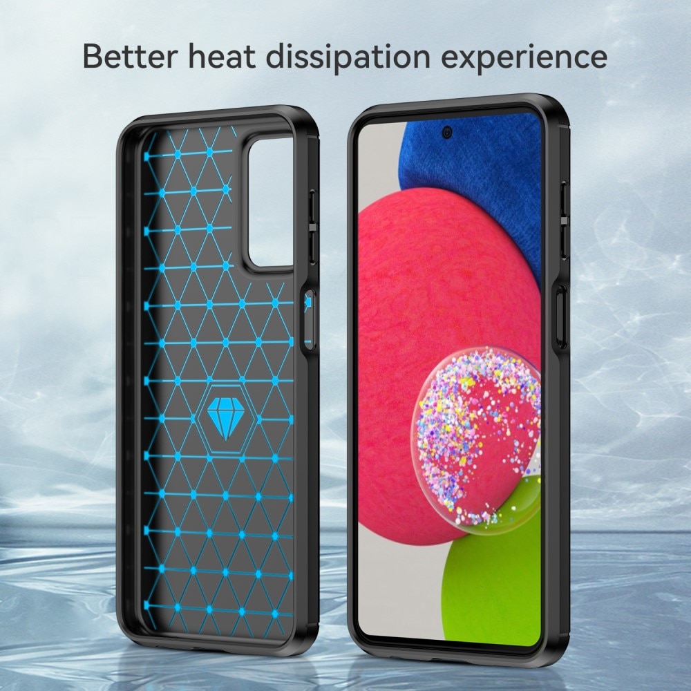 Samsung Galaxy A23 Hülle TPU Brushed Schwarz