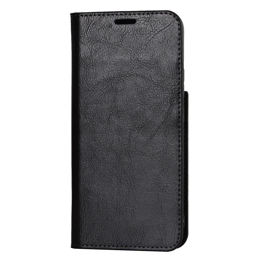 Samsung Galaxy S22 Plus Handytasche aus Echtem Leder schwarz