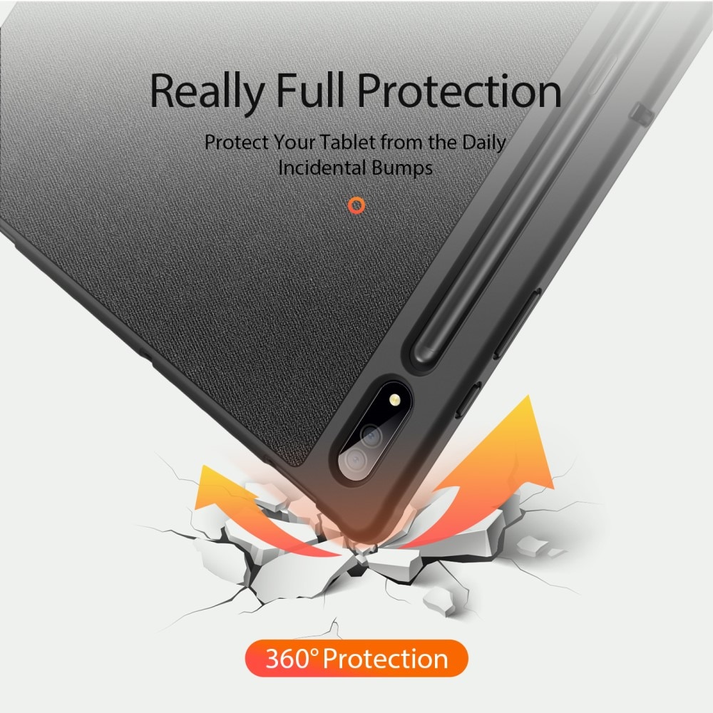 Domo Tri-Fold Case Samsung Galaxy Tab S8 Ultra Black