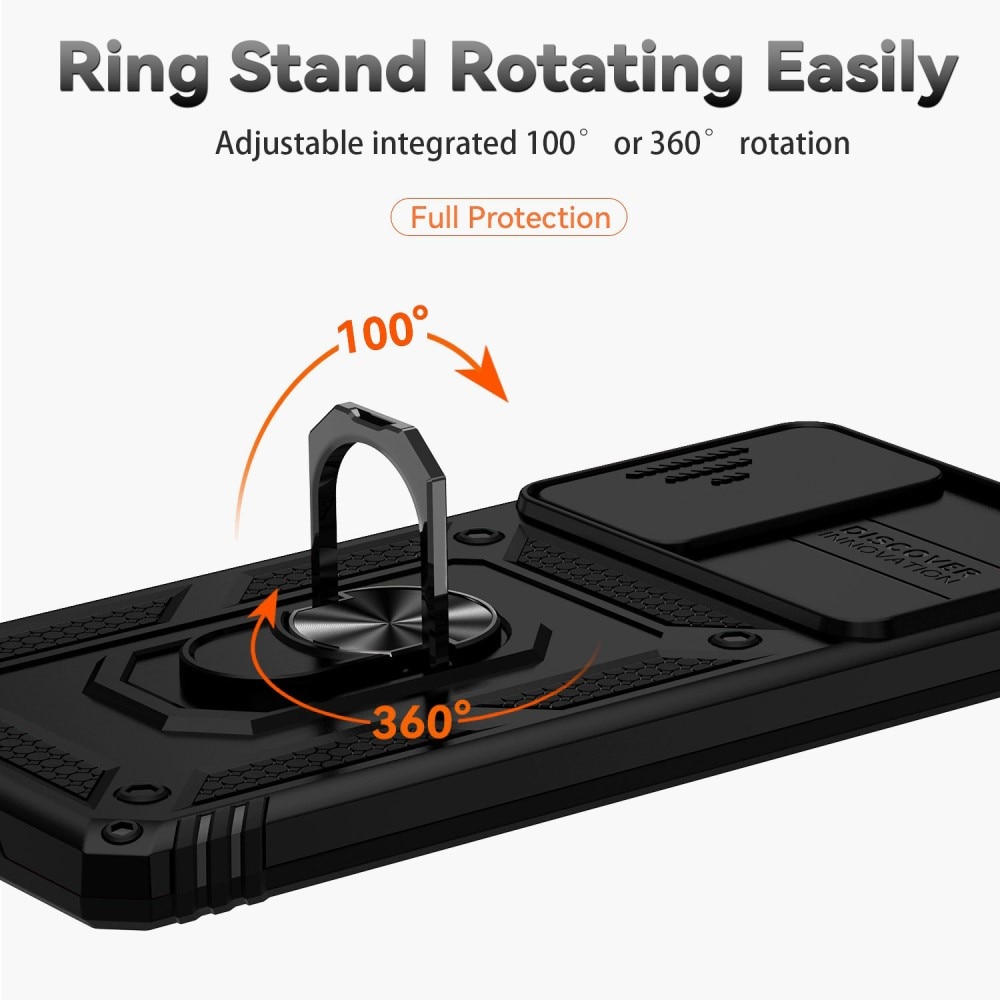 Samsung Galaxy S20 FE Hybrid-Hülle Tech Ring+Kameraschutz schwarz