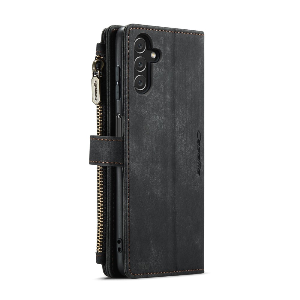 Zipper Portemonnaie-Hülle Samsung Galaxy A04s Schwarz