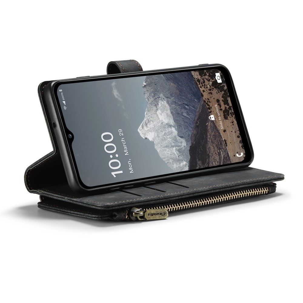 Zipper Portemonnaie-Hülle Samsung Galaxy A04s schwarz