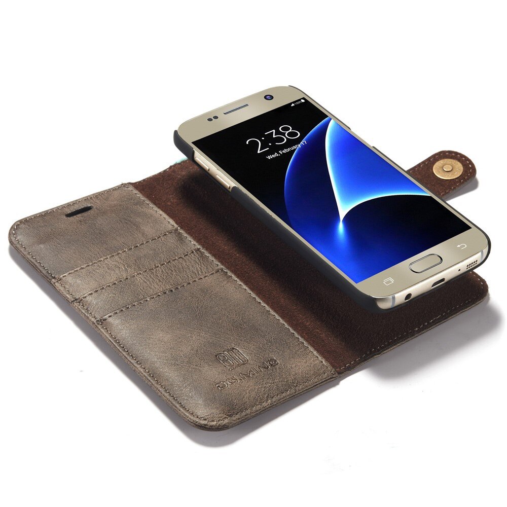 Handytasche Magnetische Samsung Galaxy S7 Braun