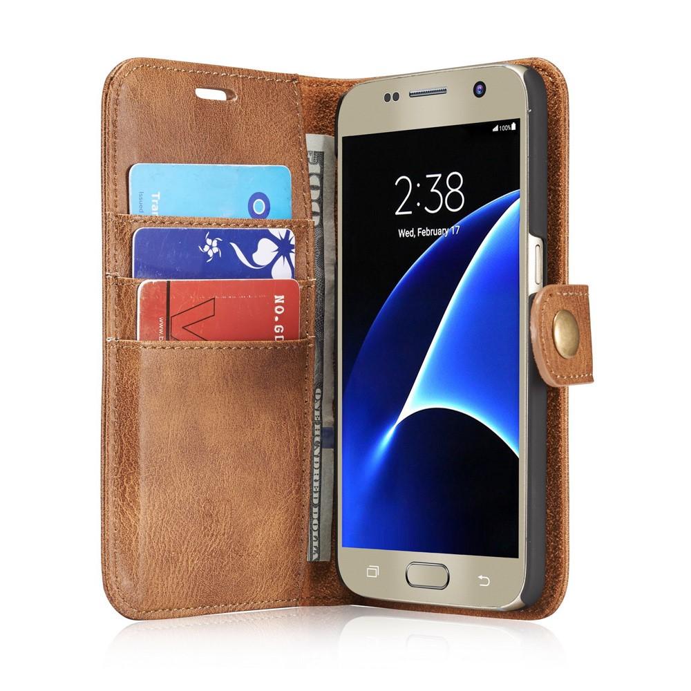 Handytasche Magnetische Samsung Galaxy S7 Cognac