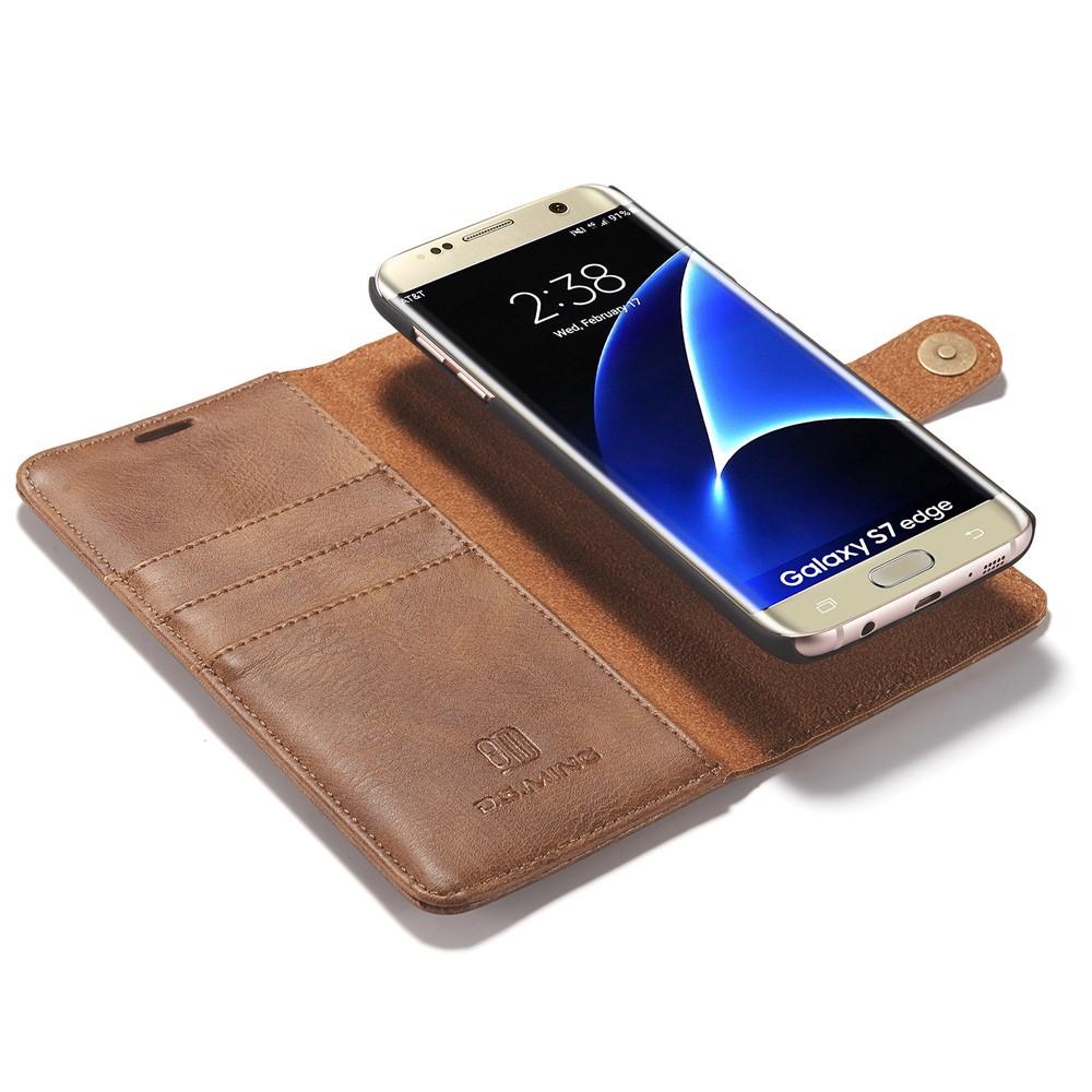 Handytasche Magnetische Samsung Galaxy S7 Edge Cognac