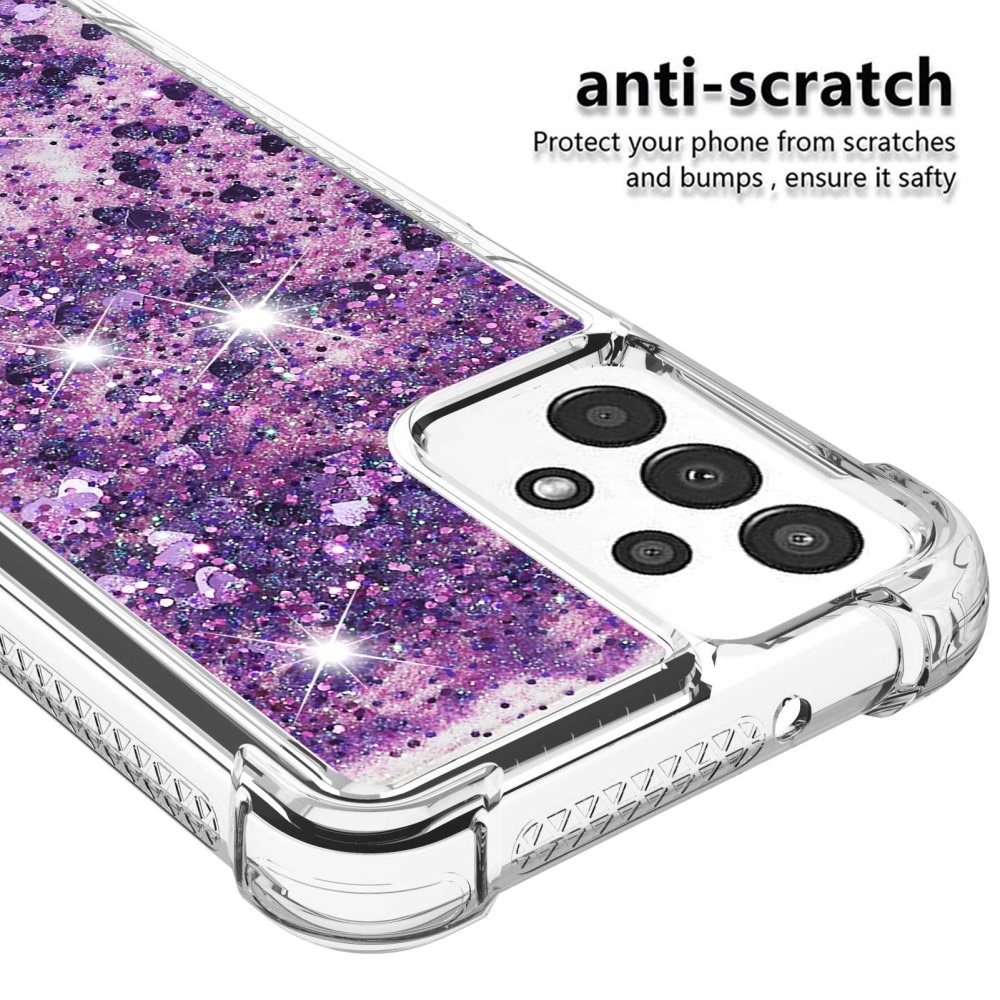 Samsung Galaxy A13 Glitter Powder TPU Case Lila