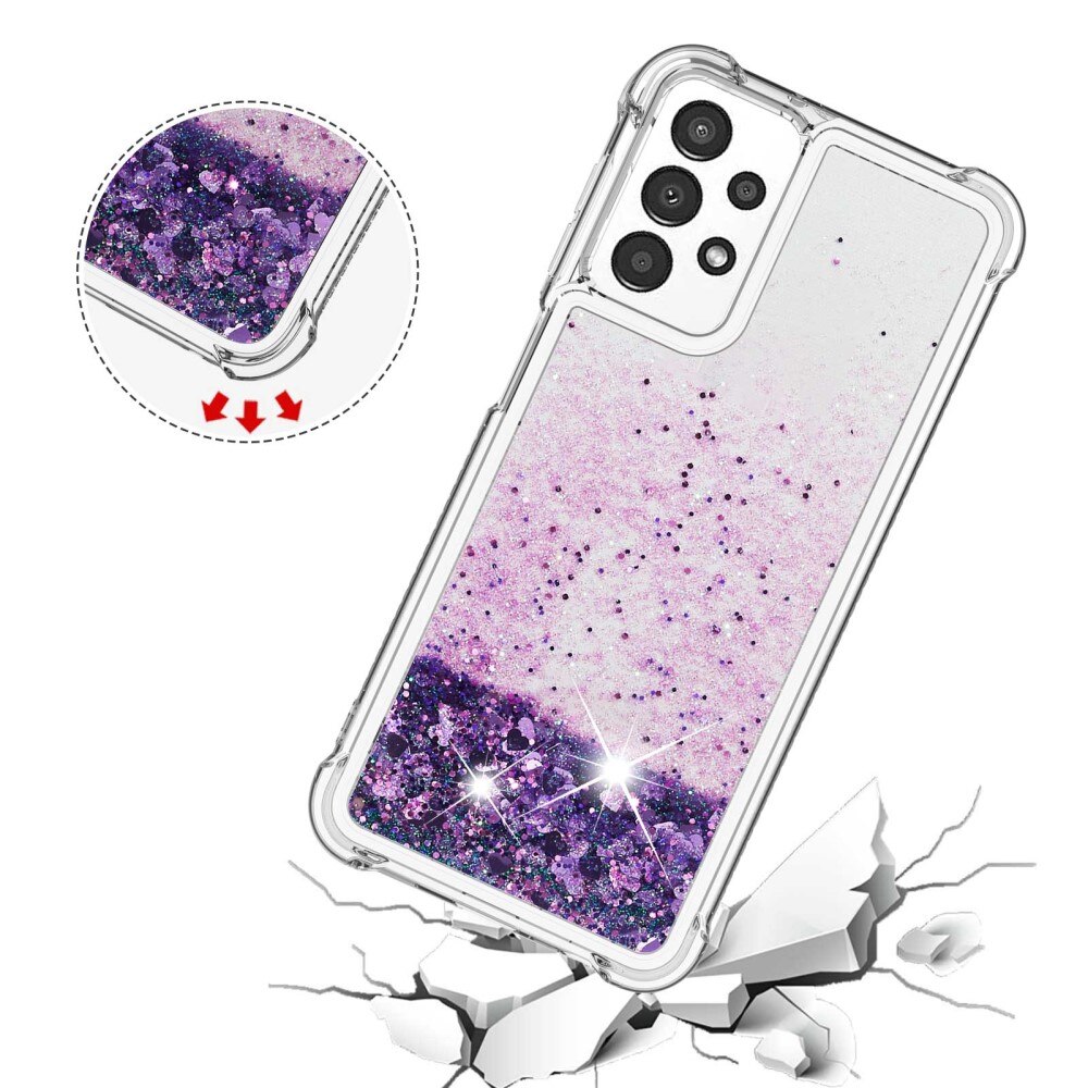 Samsung Galaxy A13 Glitter Powder TPU Case Lila