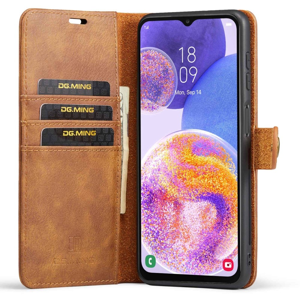 Handytasche Magnetische Samsung Galaxy A23 Cognac