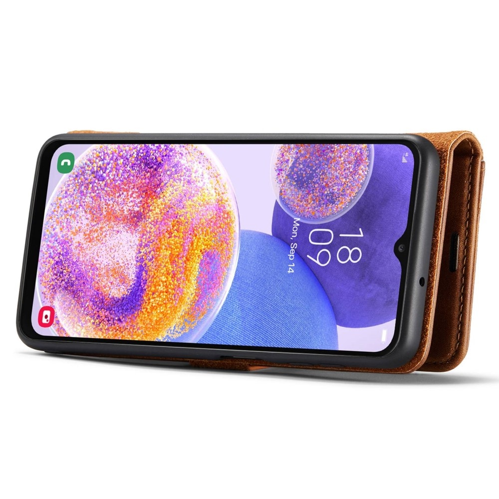 Handytasche Magnetische Samsung Galaxy A23 Cognac