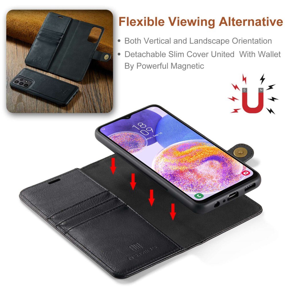 Handytasche Magnetische Samsung Galaxy A23 Schwarz