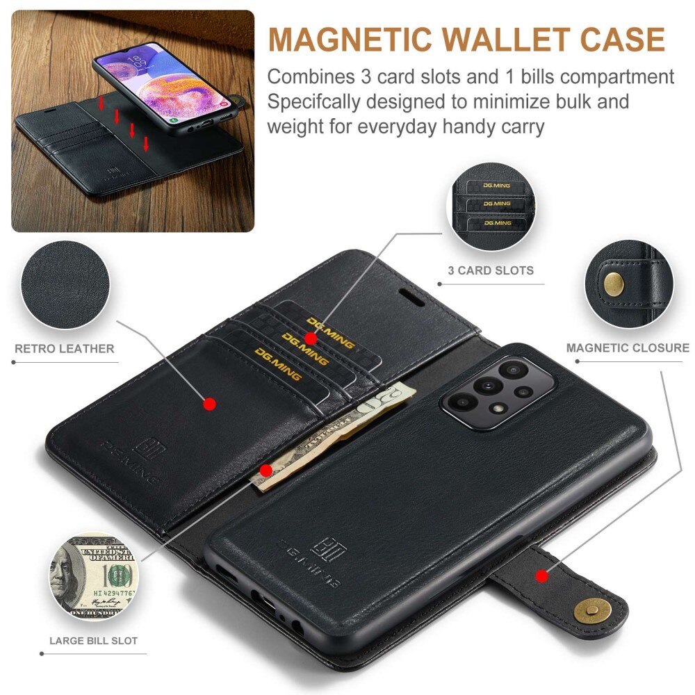Handytasche Magnetische Samsung Galaxy A23 Schwarz