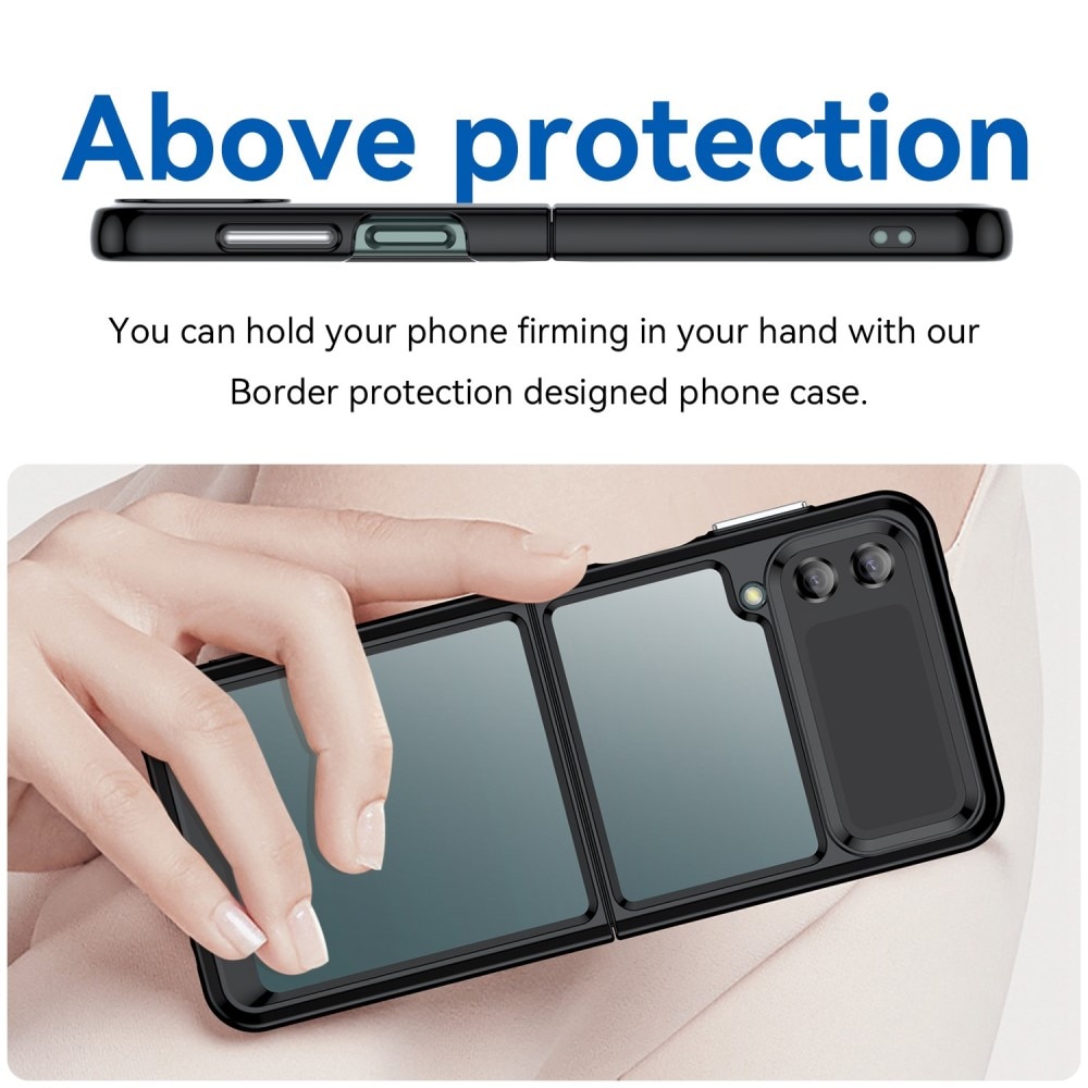 Samsung Galaxy Z Flip 4 hybride Handyhülle Crystal Hybrid, durchsichtig