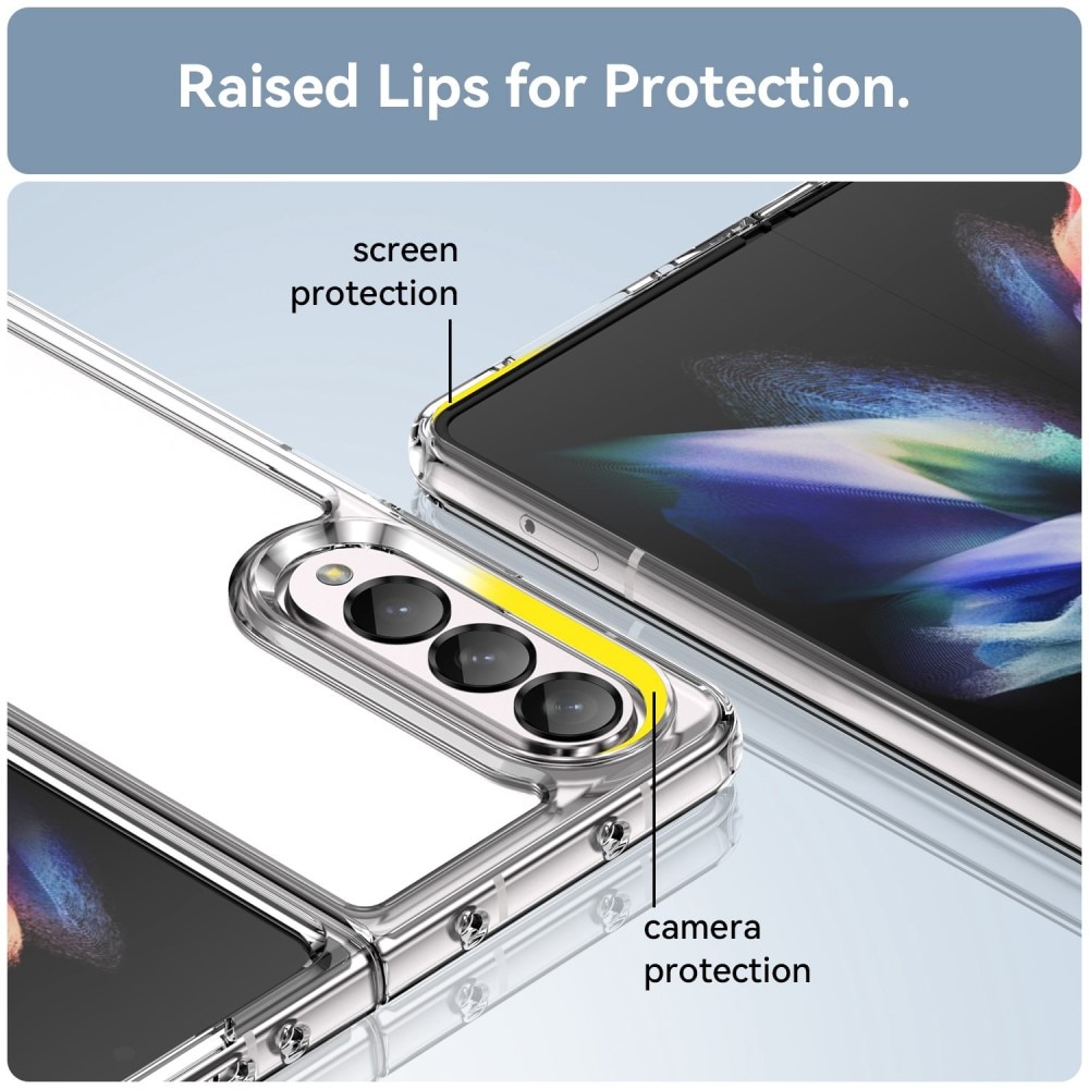 Samsung Galaxy Z Fold 4 hybride Handyhülle Crystal Hybrid, durchsichtig