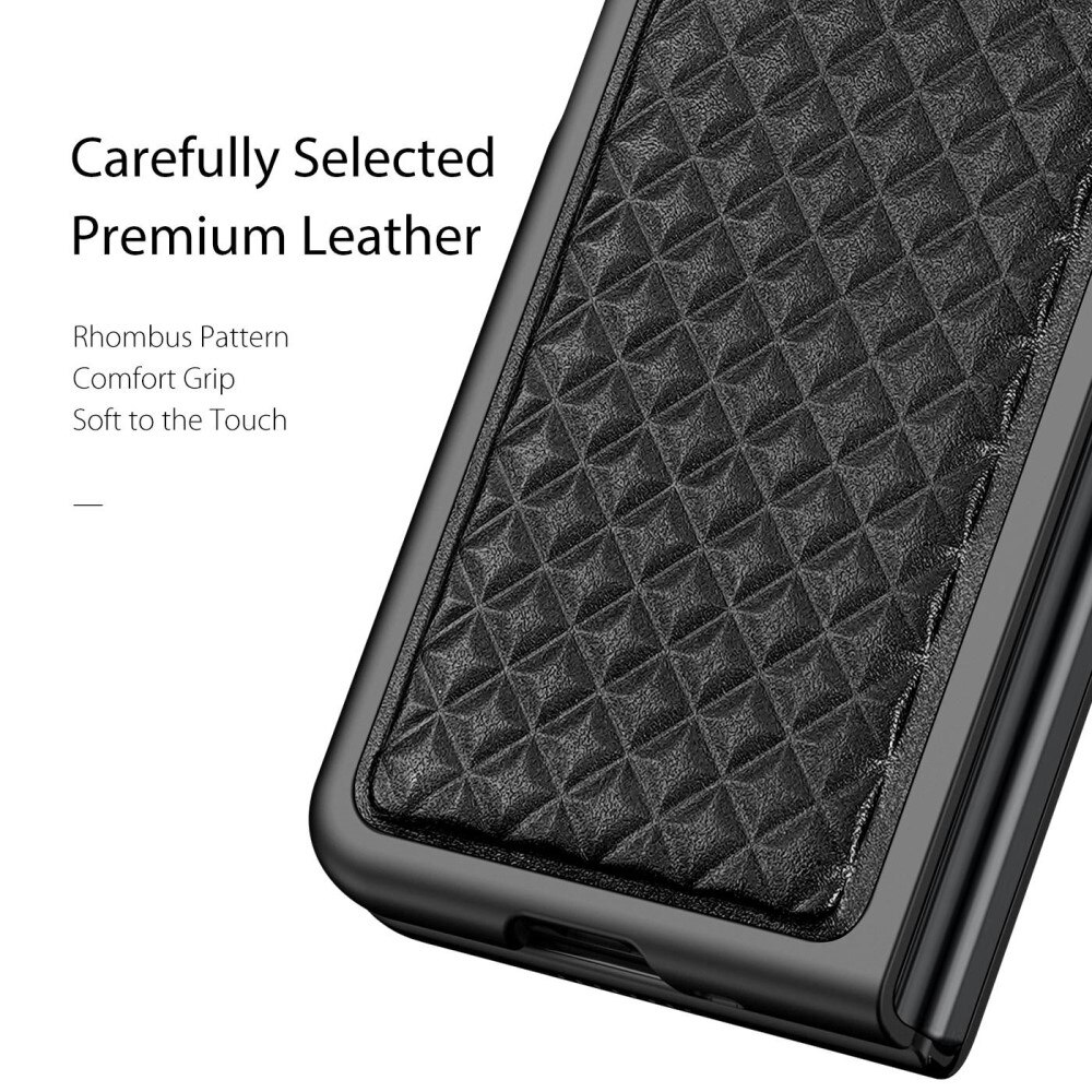 Venice Leather Case Samsung Galaxy Z Fold 3 Black