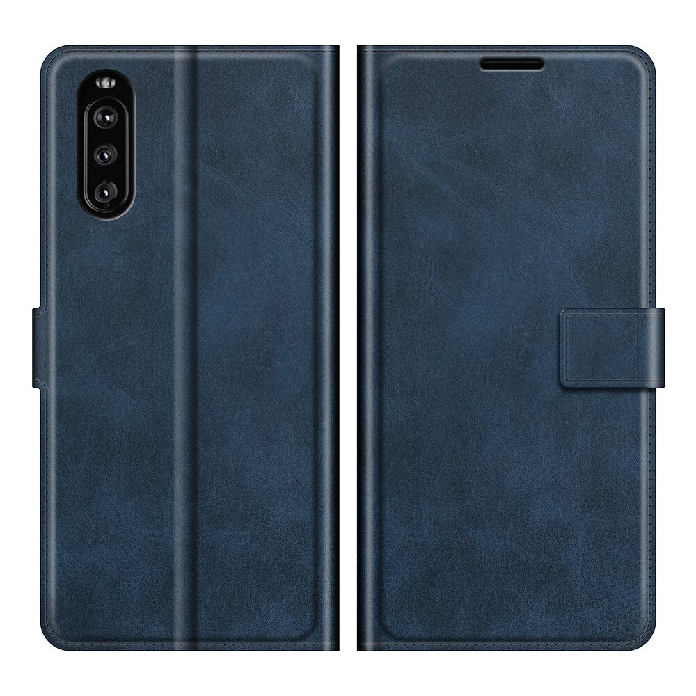 Sony Xperia 10 III Leather Wallet Blue