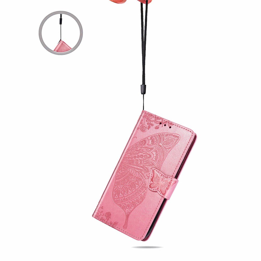 Sony Xperia 1 III Handyhülle mit Schmetterlingsmuster, Rosa