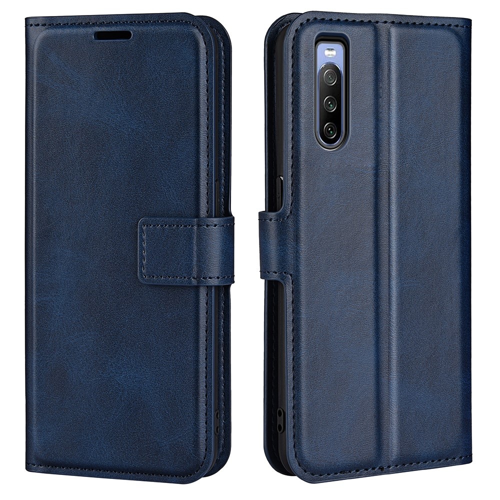 Sony Xperia 10 IV Leather Wallet Blue