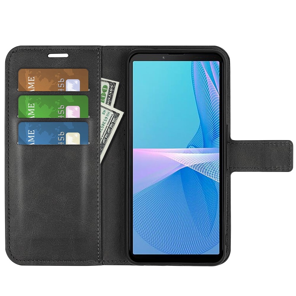 Sony Xperia 10 IV Leather Wallet Black