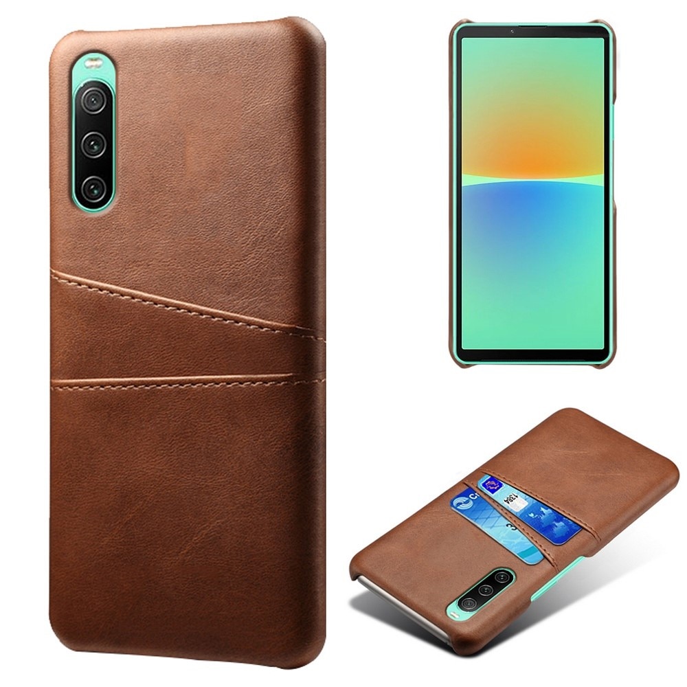 Card Slots Case Sony Xperia 10 IV Braun