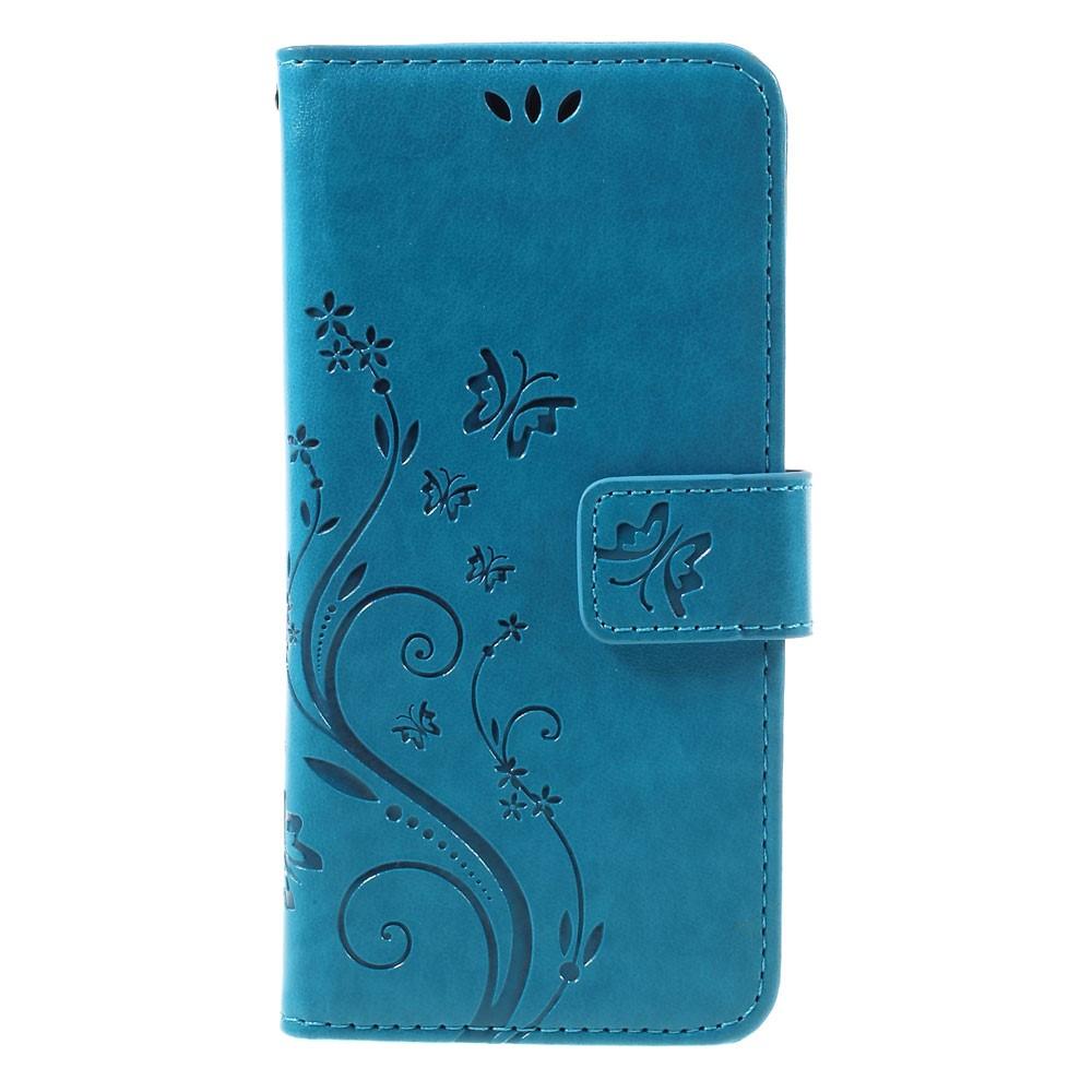 Sony Xperia X Handyhülle mit Schmetterlingsmuster, blau
