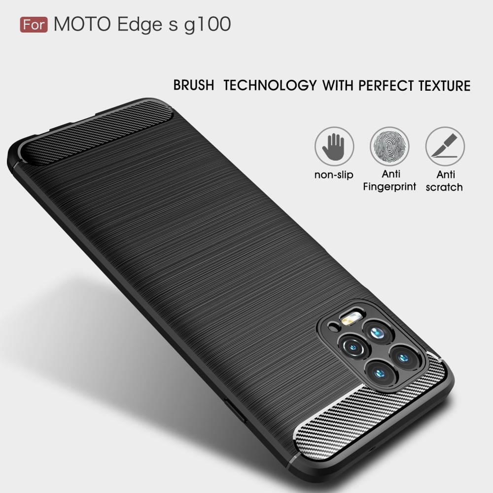 Brushed TPU Case Motorola Moto G100 Black
